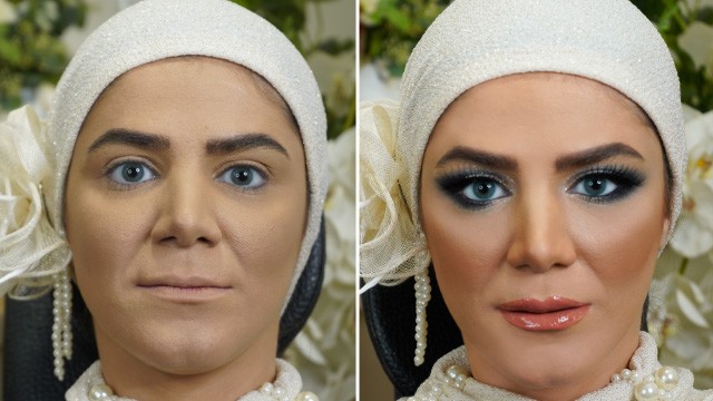 آموزش آرایش چشم نقره ای