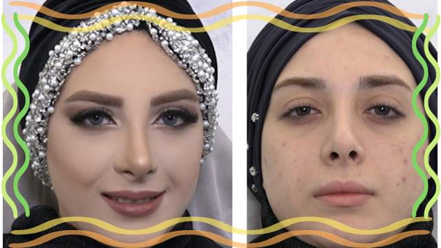 گریم صورت بیضی